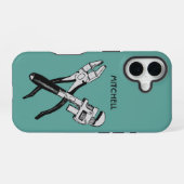 Custom Name TOOLS iPhone 16 Hoesje (Achterkant horizontaal)