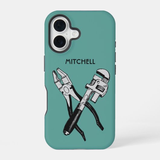 Custom Name TOOLS iPhone 16 Hoesje (Achterkant)