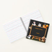 Custom Name & Topic Woodland Animals Notebook Notitieboek (Binnen)