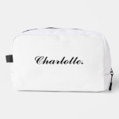 Custom Name Travel Toiletry Bag Dopp Kit Toilettasje (Voorkant)