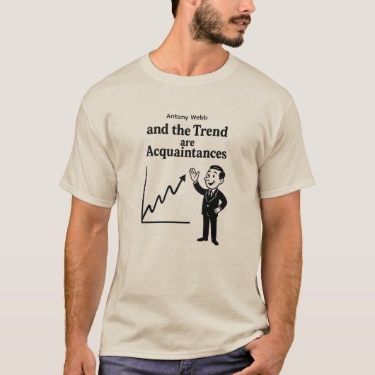 Custom Name Trend Chart Funny Trader T-shirt (Voorkant)