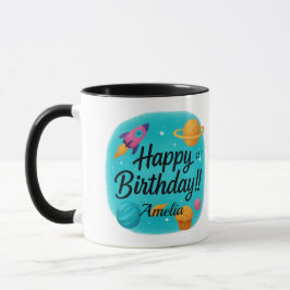 Custom Name Turquoise 21st Birthday Mok