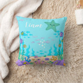 Custom Name Undersea Starfish Pillow Kussen (Deken)