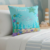 Custom Name Undersea Starfish Pillow Kussen