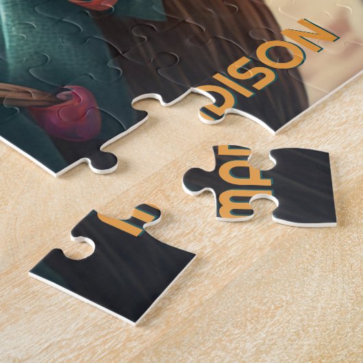 Custom Name Vacation Cat Legpuzzel (Zijkant)