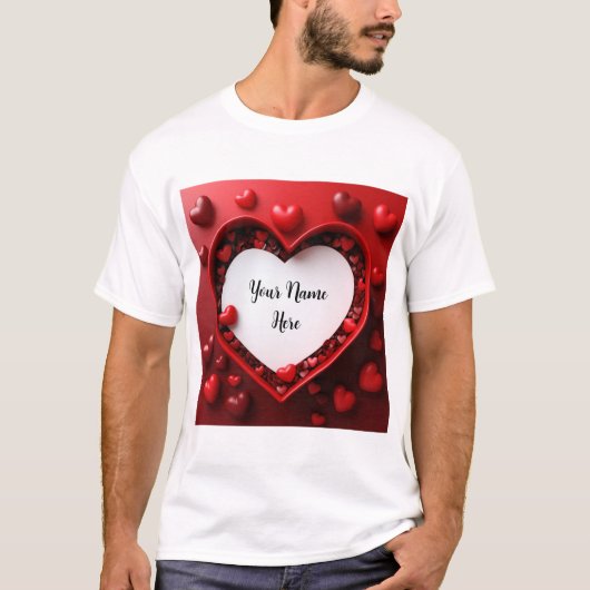 Custom Name Valentijn T-shirt (Voorkant)