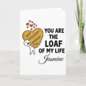 Custom Name Valentine's Card for Her or Him Kaart (Voorkant)