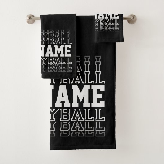 CUSTOM NAME Vanishing Volleyball Team Player Bad Handdoek (Insitu)