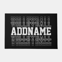 CUSTOM NAME Vanishing Volleyball Team Player Deurmat