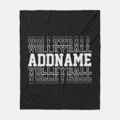 CUSTOM NAME Vanishing Volleyball Team Player Fleece Deken (Voorkant)