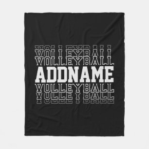 CUSTOM NAME Vanishing Volleyball Team Player Fleece Deken
