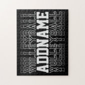 CUSTOM NAME Vanishing Volleyball Team Player Legpuzzel (Verticaal)