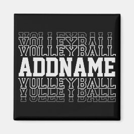 CUSTOM NAME Vanishing Volleyball Team Player Magneet