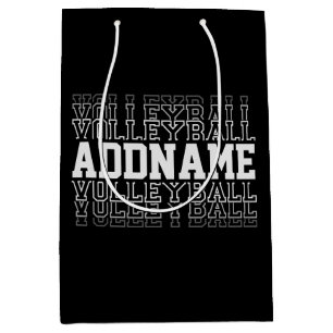 CUSTOM NAME Vanishing Volleyball Team Player Medium Cadeauzakje