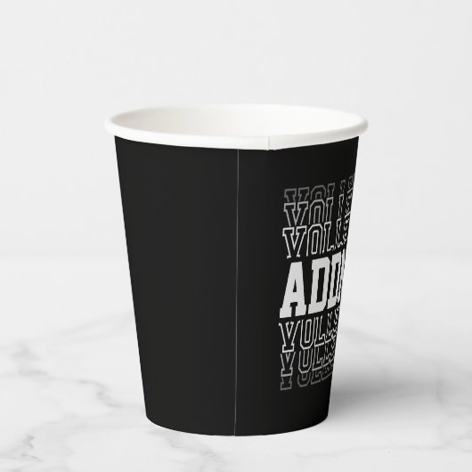 CUSTOM NAME Vanishing Volleyball Team Player Papieren Bekers (Rechts)