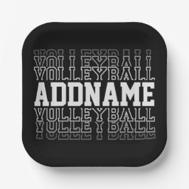 CUSTOM NAME Vanishing Volleyball Team Player Papieren Bordje