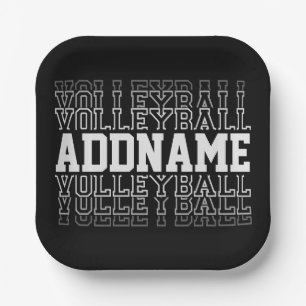 CUSTOM NAME Vanishing Volleyball Team Player Papieren Bordje