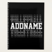 CUSTOM NAME Vanishing Volleyball Team Player Planner (Voorkant)