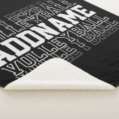 CUSTOM NAME Vanishing Volleyball Team Player Sherpa Deken (3/4)