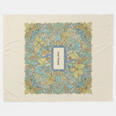 Custom Name Vibrant Zentangle Fleece Blanket (Voorkant (Horizontaal))