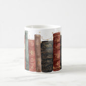 Custom Name Vintage Book Lover Koffiemok (Center)