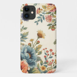 Custom name vintage feminine floral  Case-Mate iPhone case