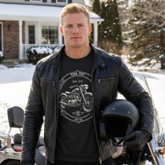 Custom Name Vintage Motorcycle Gift Shirt