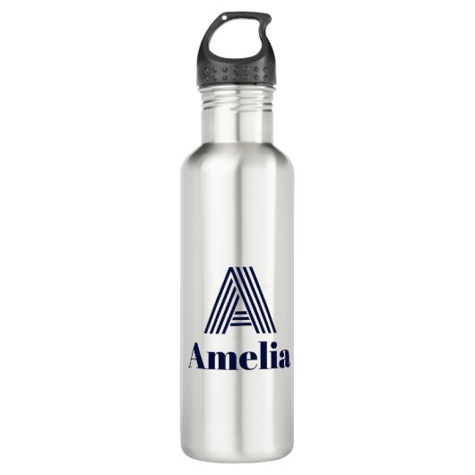 Custom Name Water Bottle Waterfles (Voorkant)