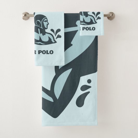 Custom Name Water Polo Bad Handdoek (Insitu)