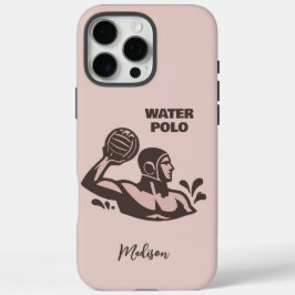 Custom Name Water Polo iPhone 16 Pro Max Hoesje