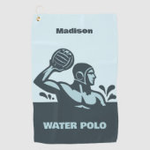 Custom Name Water Polo Golfhanddoek (Voorkant)