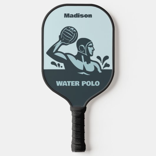 Custom Name Water Polo Pickleball Paddle (Voorkant)