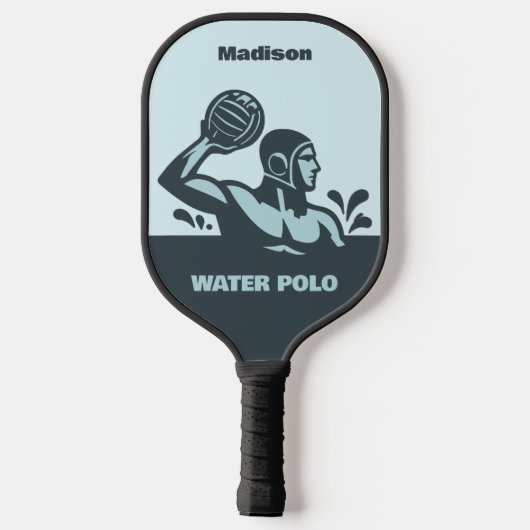 Custom Name Water Polo Pickleball Paddle (Achterkant)