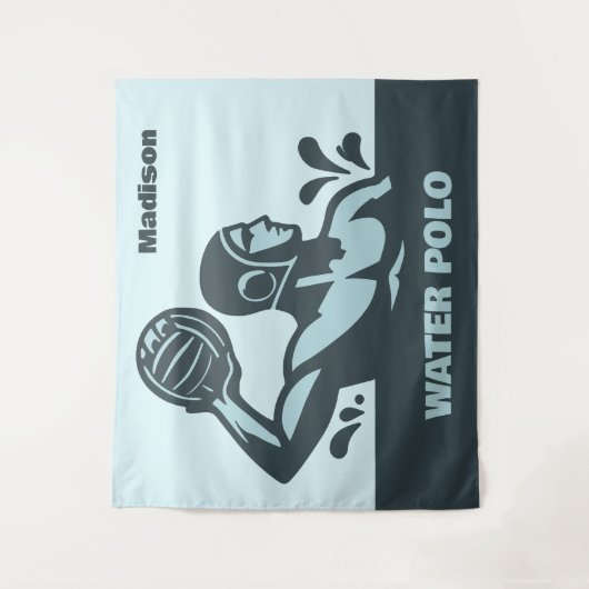 Custom Name Water Polo Wandkleed (Voorkant)
