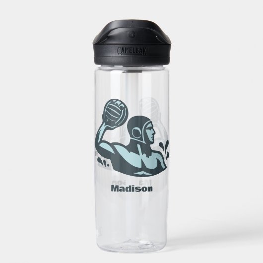 Custom Name Water Polo Waterfles (Achterkant)