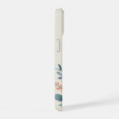 Custom Name Watercolor Floral Anemone iPhone 15 Case (Rechterkant)