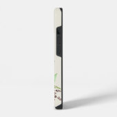 Custom Name Watercolor Floral Anemone iPhone Hoesje (Linkerkant)