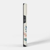 Custom Name Watercolor Floral Anemone iPhone Hoesje (Rechterkant)
