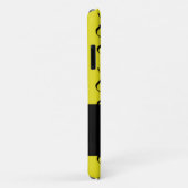 Custom name wavy lines on yellow Case-Mate iPhone case (Achterkant/rechts)