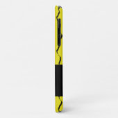 Custom name wavy lines on yellow Case-Mate iPhone case (Achterkant/links)