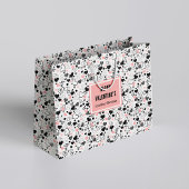 Custom Name Wedding Heart Sketch Gift Wrapping Bag Groot Cadeauzakje