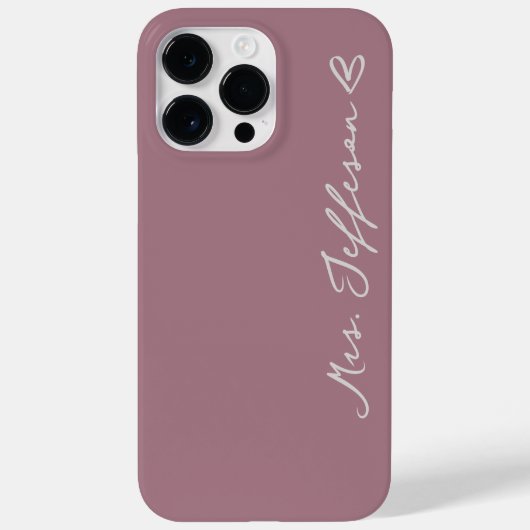 Custom Name Wedding Phone Case Gift for the Bride (Achterkant)