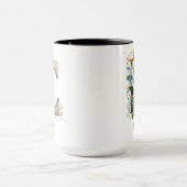 Custom Name Wildflower Monogram Mug for Women Mok (Midden)