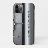 Custom Name With Dripping Liquid Metal Case-Mate iPhone Case (Achterkant)
