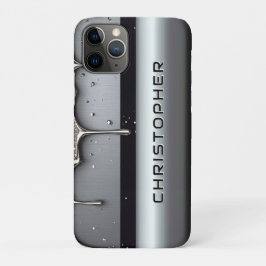 Custom Name With Dripping Liquid Metal Case-Mate iPhone Case