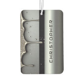Custom Name With Dripping Liquid Metal Luchtverfrisser (Achterkant)