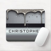 Custom Name With Dripping Liquid Metal Muismat (Met muis)