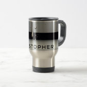 Custom Name With Dripping Liquid Metal Reisbeker (Voorkant rechts)