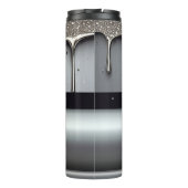 Custom Name With Dripping Liquid Metal Thermosbeker (Achterkant)