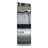 Custom Name With Dripping Liquid Metal Thermosbeker (Geroteerd rechts)